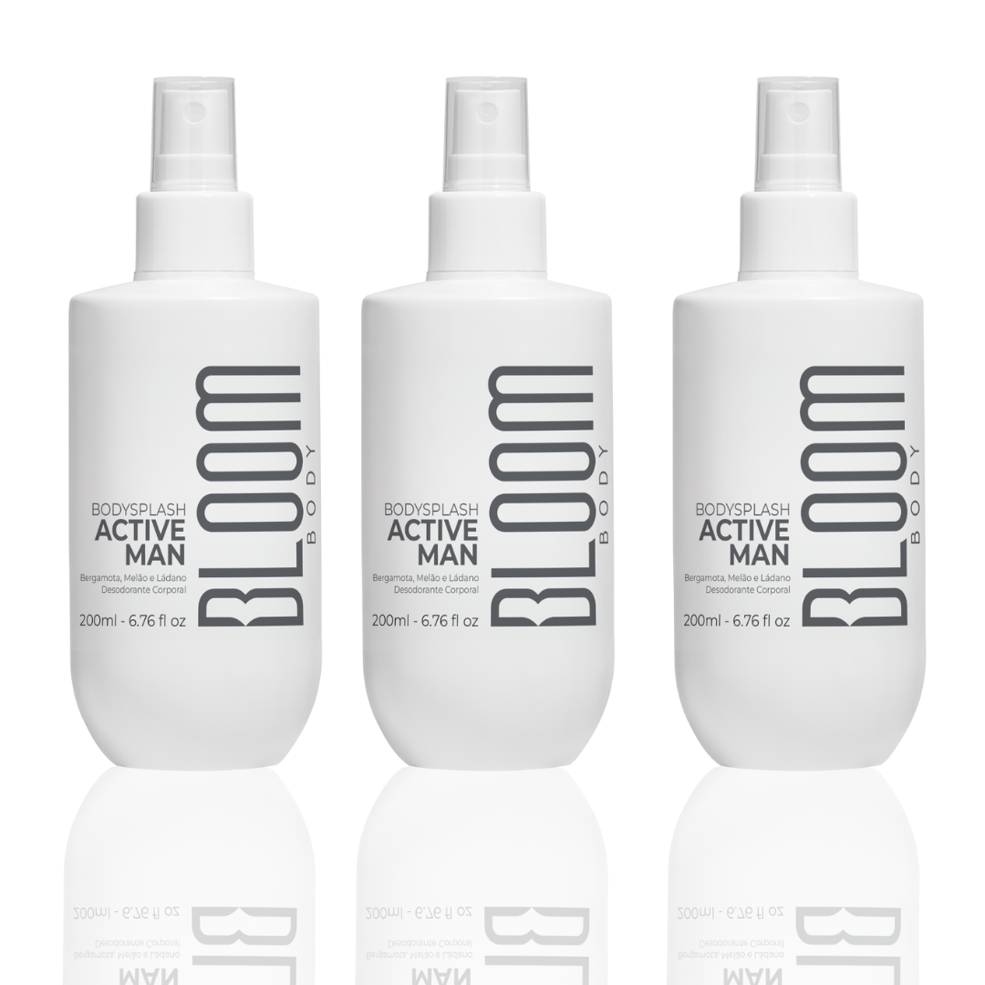 Kit 3 Active Man Body Splash - Desodorante Colônia Masculino 200ml