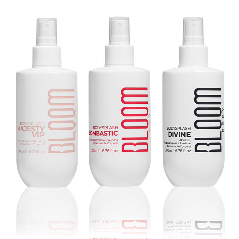 Kit 3 Body Splash Desodorante Colônia 200ml - Bombastic, Divine e Majesty Vip