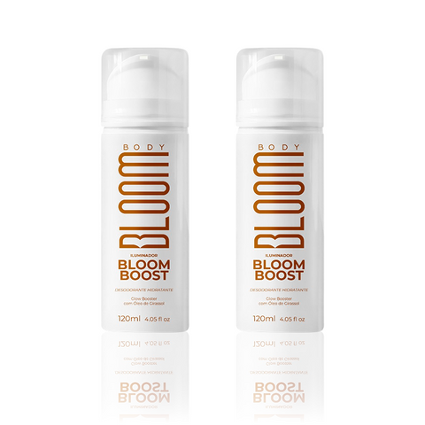 Kit de Brilho Infinito, Dois Iluminadores Corporais Bloomboost - 120ml