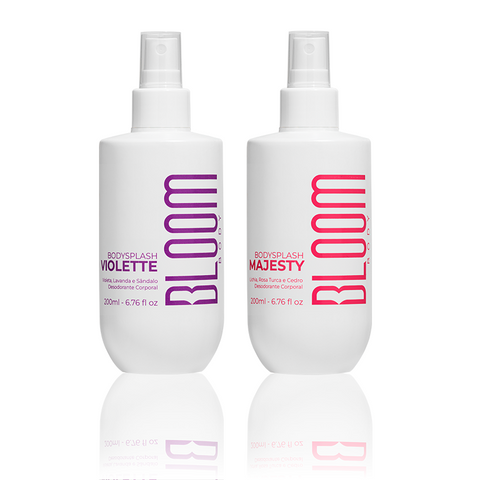 Kit Body Splash Majesty e Violette - Desodorante Colônia 200ml
