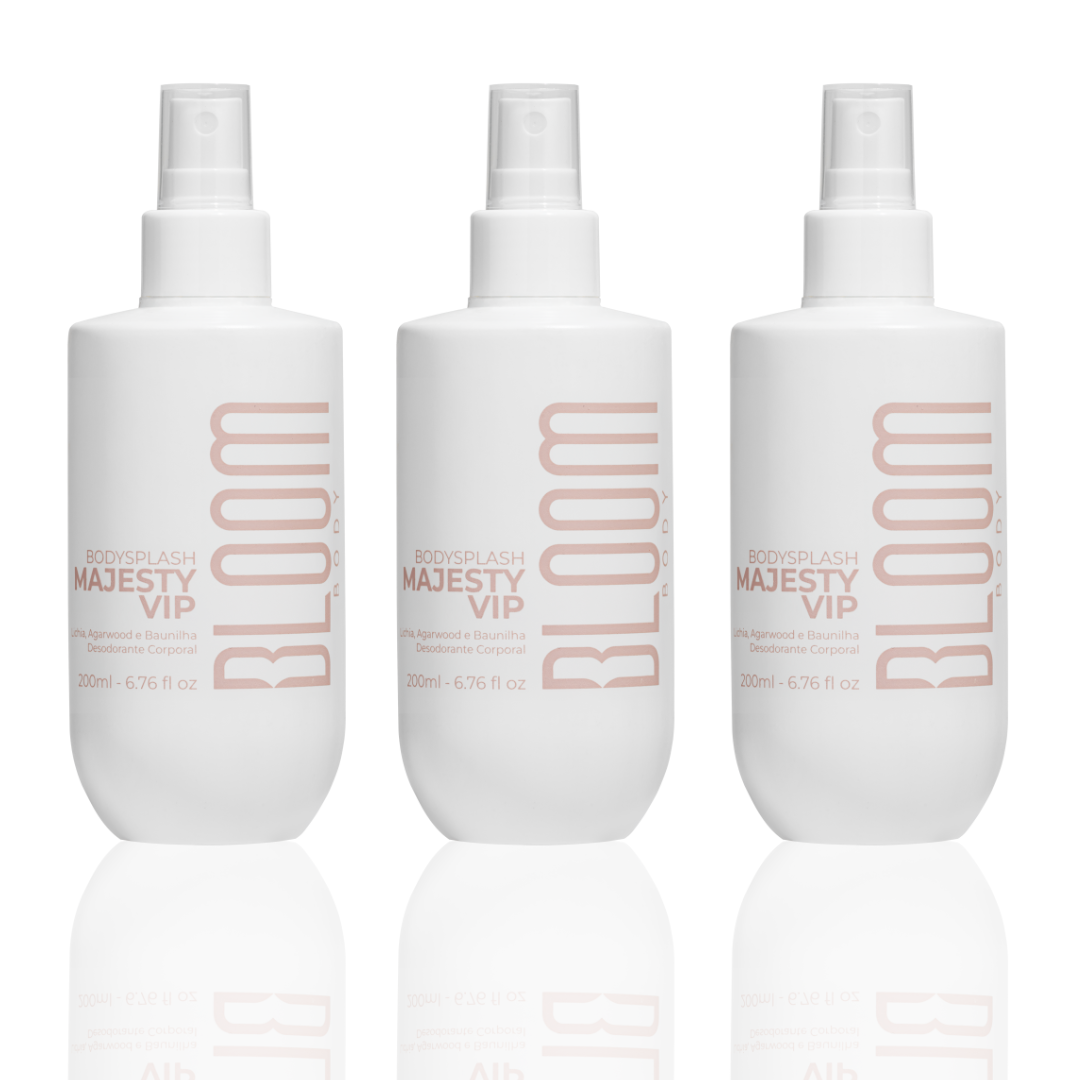 Kit 3 Majesty Vip Body Splash - Desodorante Colônia 200ml