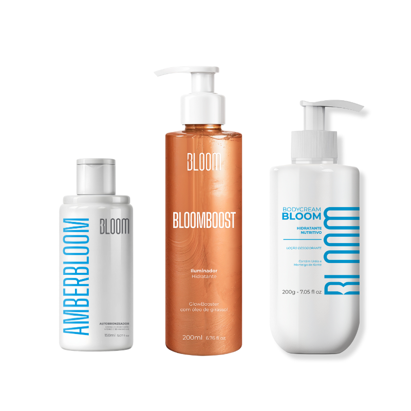 Kit Pele Perfeita, Amber Bloom + BloomBoost & Body Cream Bloom