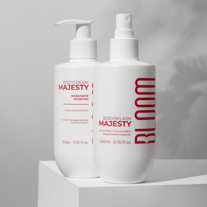 Kit Body Cream e Body Splash Majesty