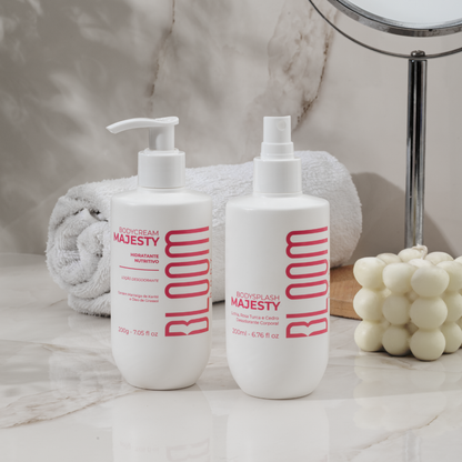 Kit Body Splash, Body Cream e Perfume Capilar Majesty