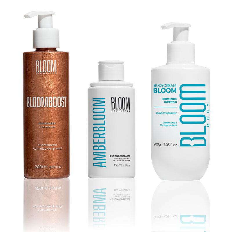 Kit Pele Perfeita, Amber Bloom + BloomBoost & Body Cream Bloom