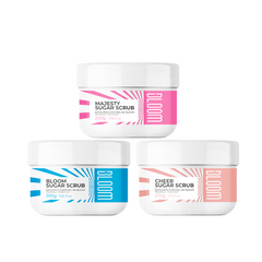 Kit 3 Esfoliantes Corporais 200g - Cheer, Majesty e Bloom