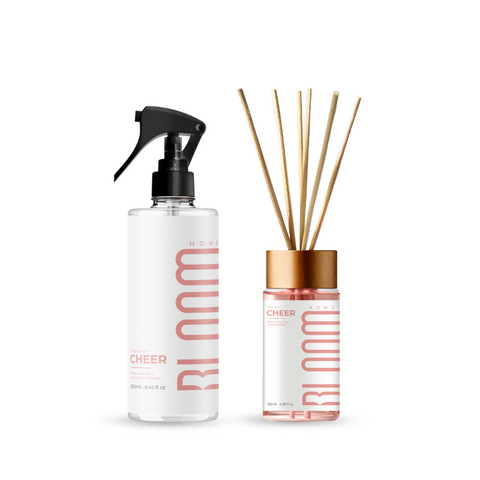 Kit Difusor de Aromas e Odorizante - Cheer | BLOOM HOME