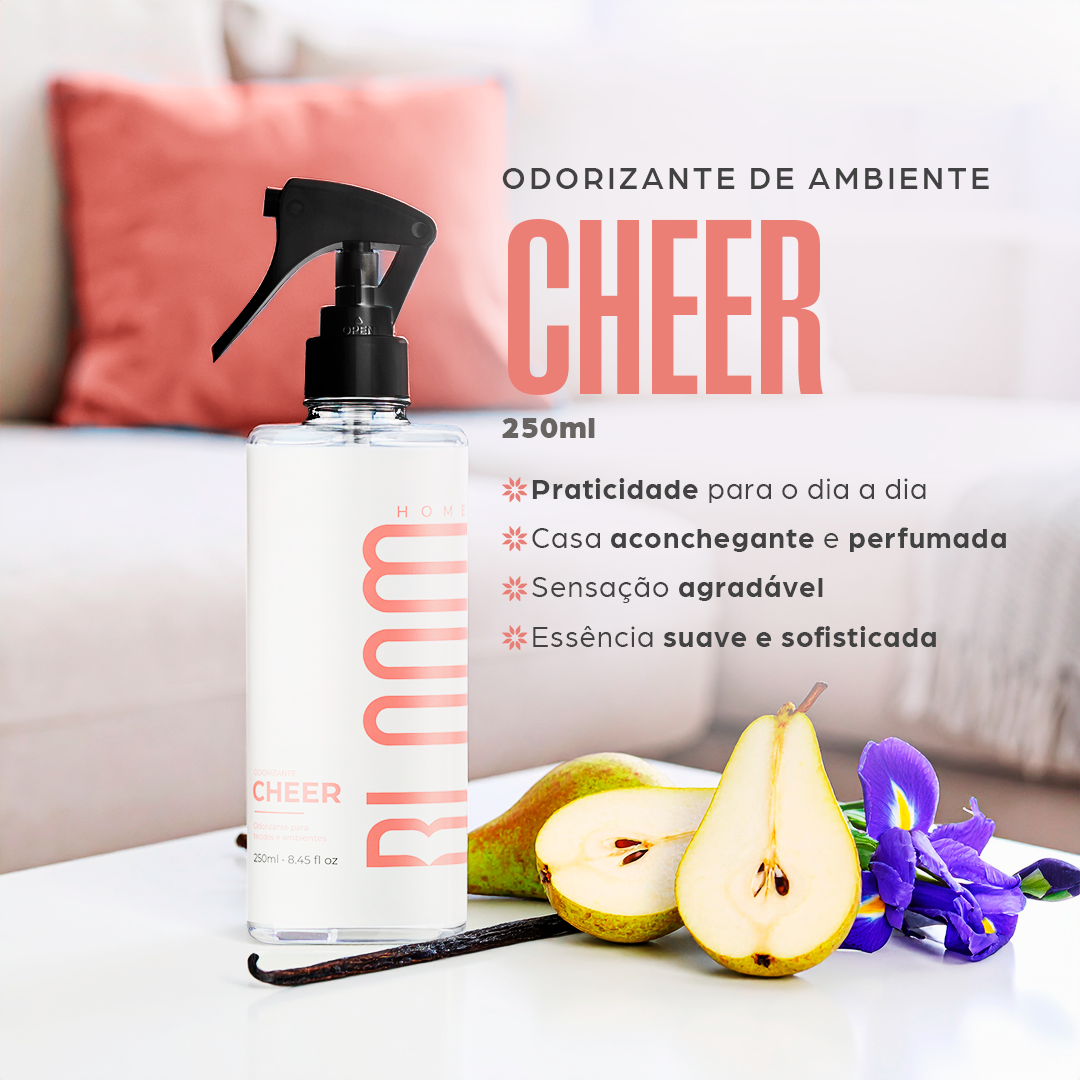 Odorizante de Ambientes e Tecidos - Cheer | BLOOM HOME
