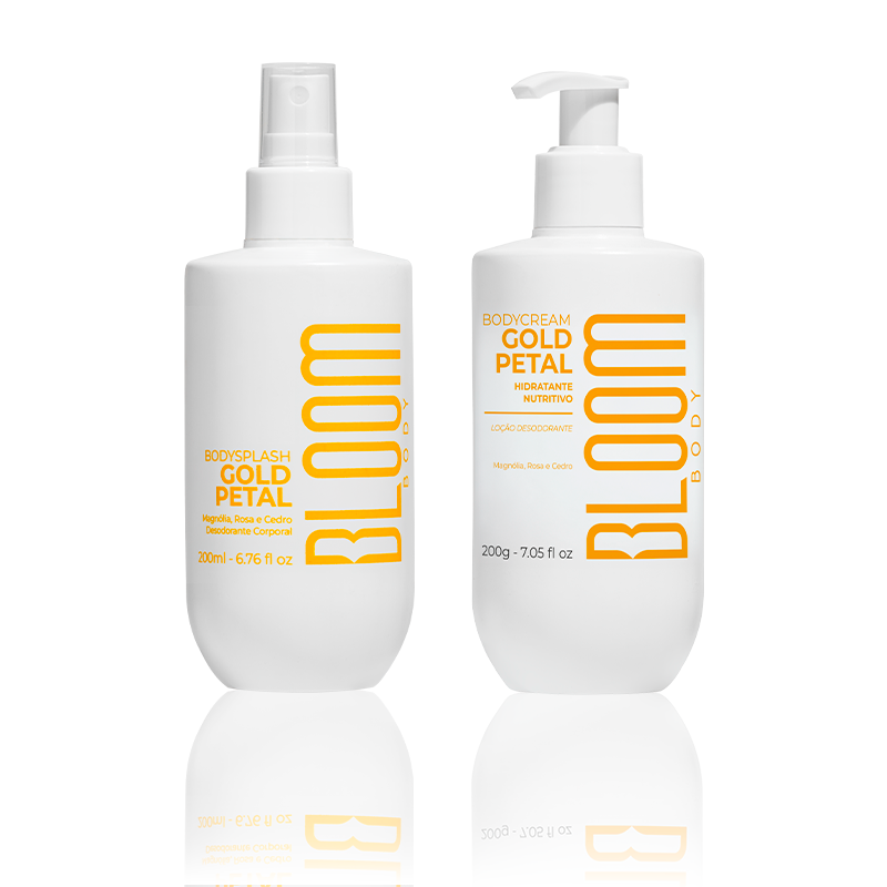 Kit Body Cream e Body Splash Gold Petal