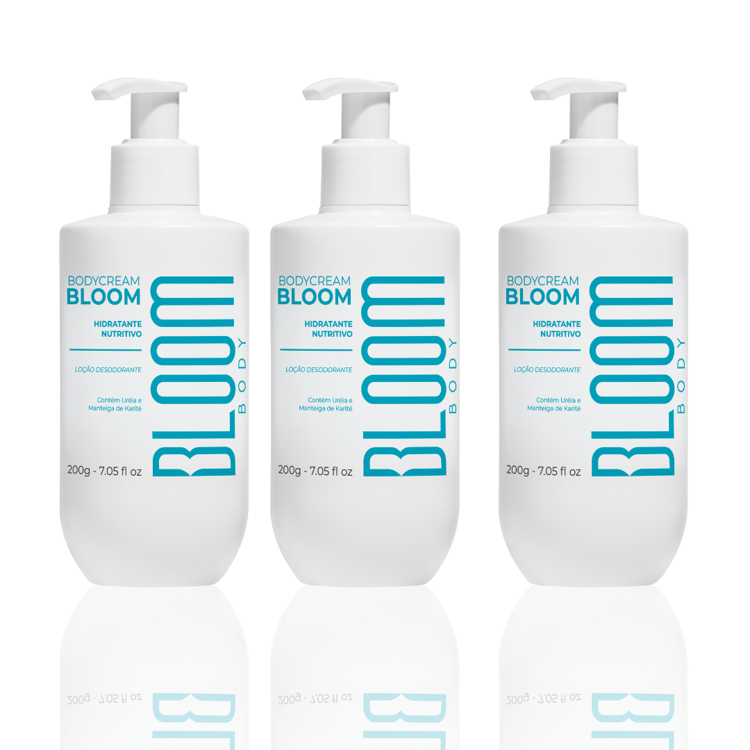 Kit 3 Bloom Body Cream - Desodorante Hidratante 200g