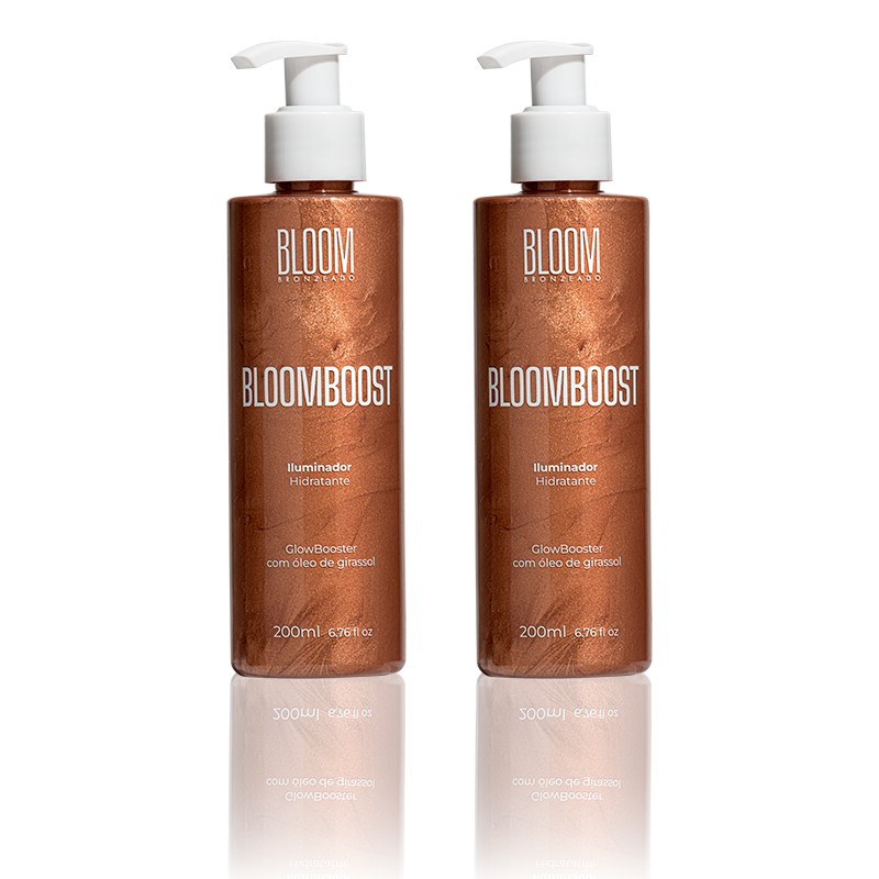 Kit de Brilho Infinito, Dois Iluminadores Corporais Bloomboost - 200ml