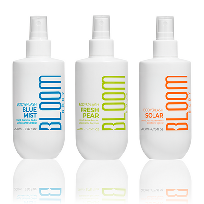 Kit 3 Body Splash Desodorante Colônia 200ml - Solar, Fresh Pear e Blue Mist