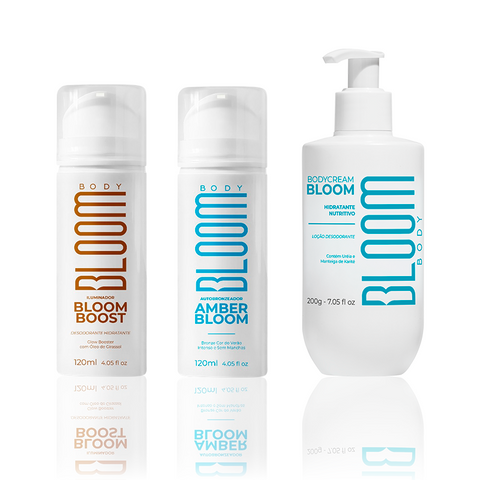 Kit Pele Perfeita, Amber Bloom + BloomBoost & Body Cream Bloom