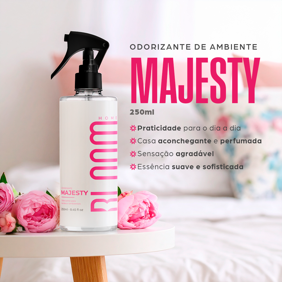Odorizante de Ambientes e Tecidos - Majesty | BLOOM HOME
