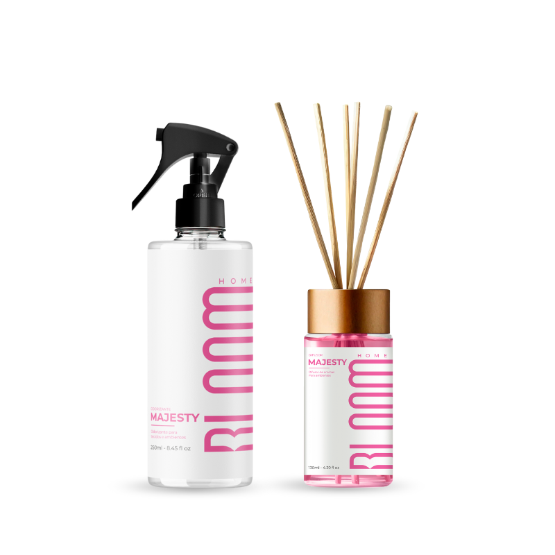 Kit Difusor de Aromas e Odorizante - Majesty | BLOOM HOME