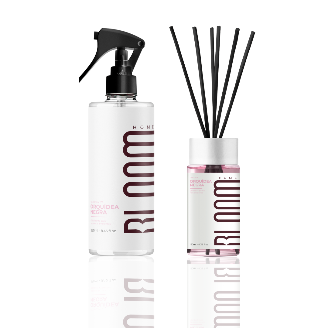 Kit Difusor de Aromas e Odorizante - Orquídea Negra | BLOOM HOME