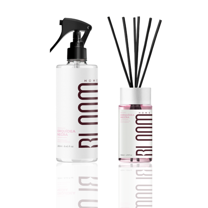 Kit Difusor de Aromas e Odorizante - Orquídea Negra | BLOOM HOME