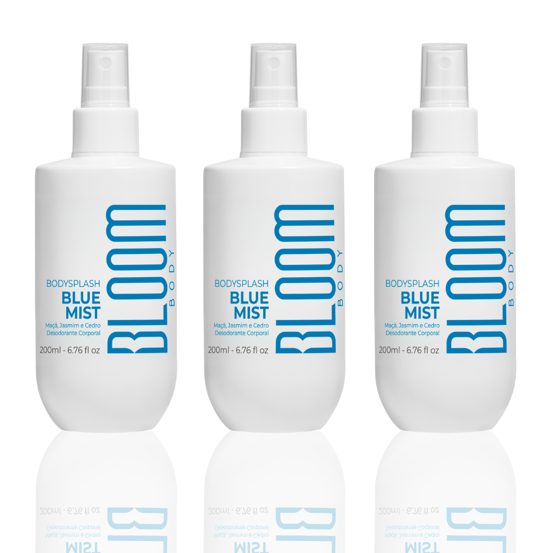 Kit 3 Blue Mist Body Splash - Desodorante Colônia 200ml