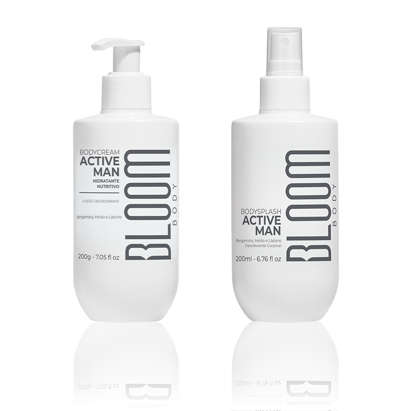Kit Body Cream e Body Splash Active Man