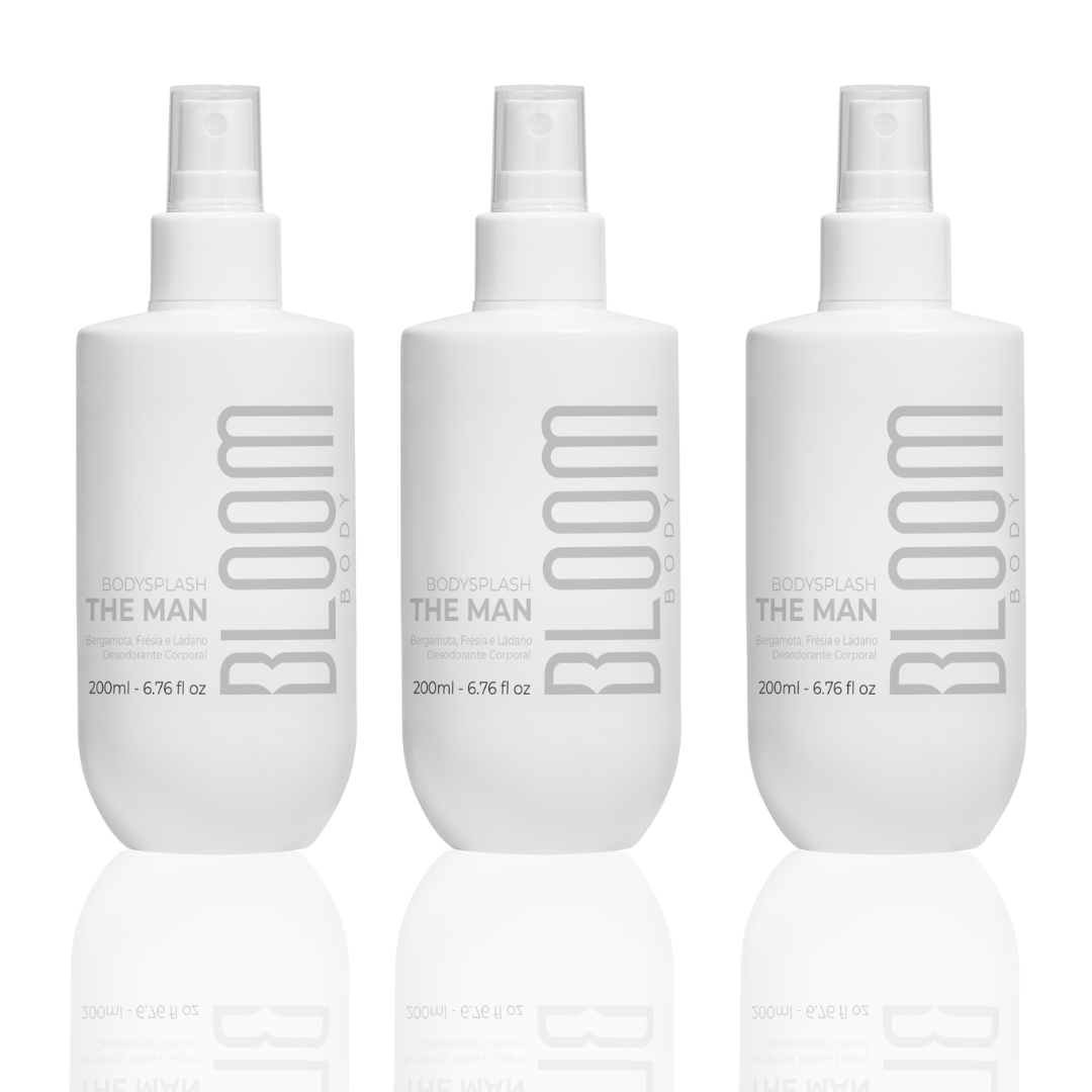 Kit 3 The Man Body Splash  - Desodorante Colônia Masculino 200ml